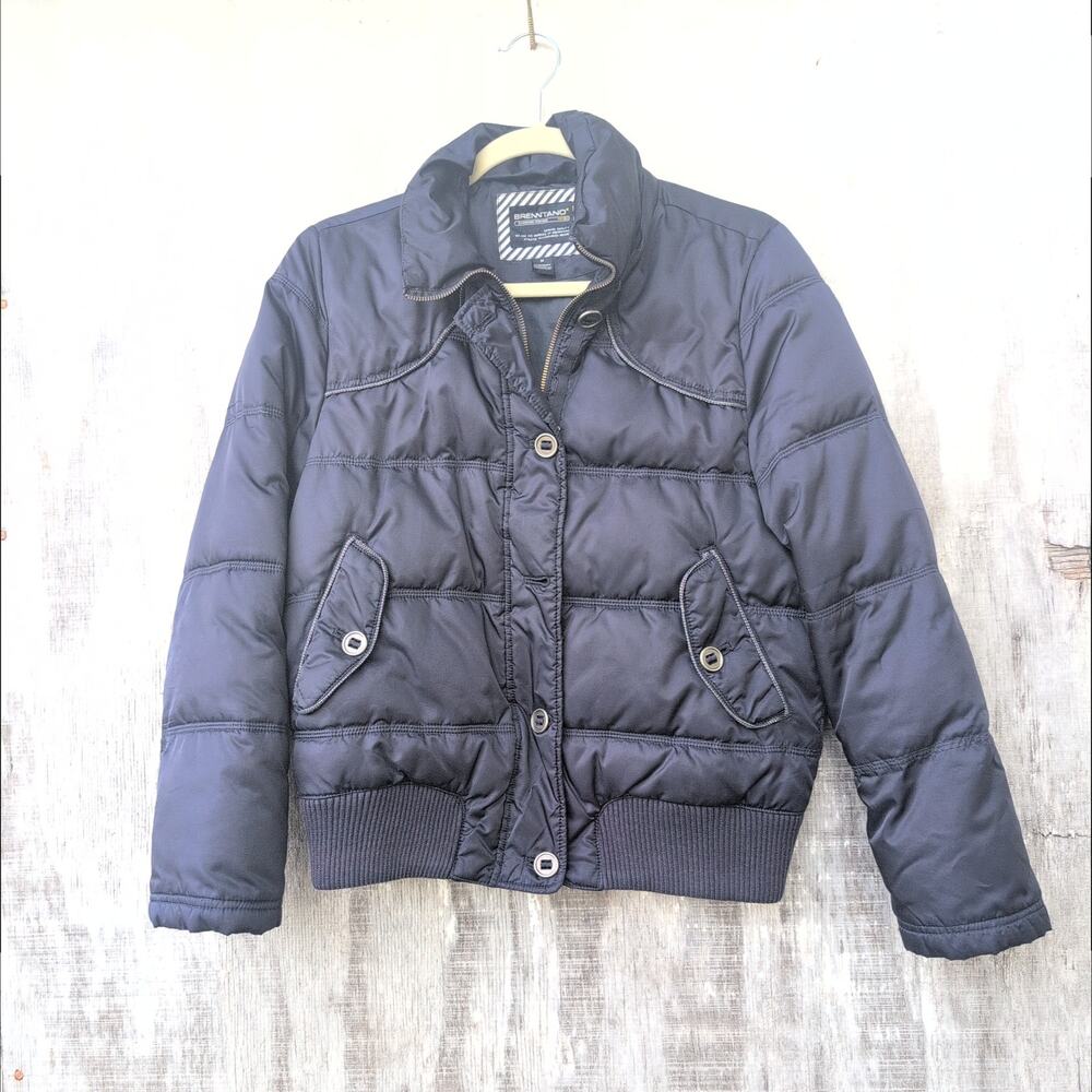 Brenntano Bomber Puffer Jacket Navy Women's Medium
